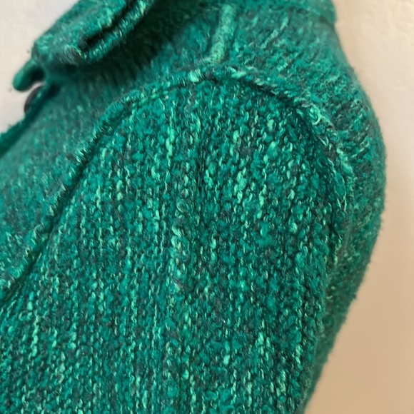 FREE PEOPLE Green Loch Raven Sweater Button Front Jacket Wool Blend Women’s XS - Picture 8 of 16